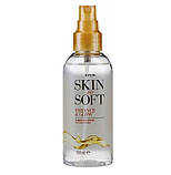 Легкий спрей-автозасмага для тіла «Сяйво» Avon Skin so Soft з олією жожоба, фото 2