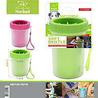 Nunbell Aidog Лапомийка для собак для лап склянка d=11,5см силікон для миття лап тварин Колір в асортименті