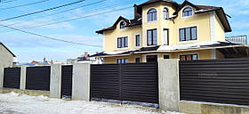 Паркан Жалюзі Double HIGH 2 металевий (товщина 0,5 мм)