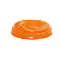 Крышка для бумажного стаканчика 340мл Ø80мм 50шт/уп (1ящ/50уп/2500шт) Оранжевая