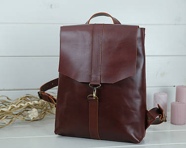Жіночий рюкзак Монако з натуральної шкіри колір Вишня