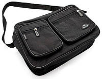 Мужская сумка барсетка через плечо папка портфель А4 черная Отличное качество