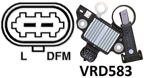 Регулятор напруги CHEVROLET Cruze OPEL Astra J Insignia Zafira C SAAB 9-5