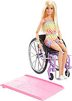 Уцінка пакування Модница 194 в инвалидной коляске Barbie Fashionistas Doll #194 with Wheelchair and Ramp