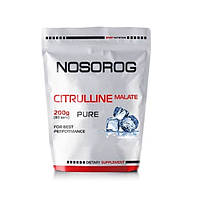 Цитруллин для спорта Nosorog Nutrition Citrulline Malate 200 g 80 servings Pure MY, код: 7808569