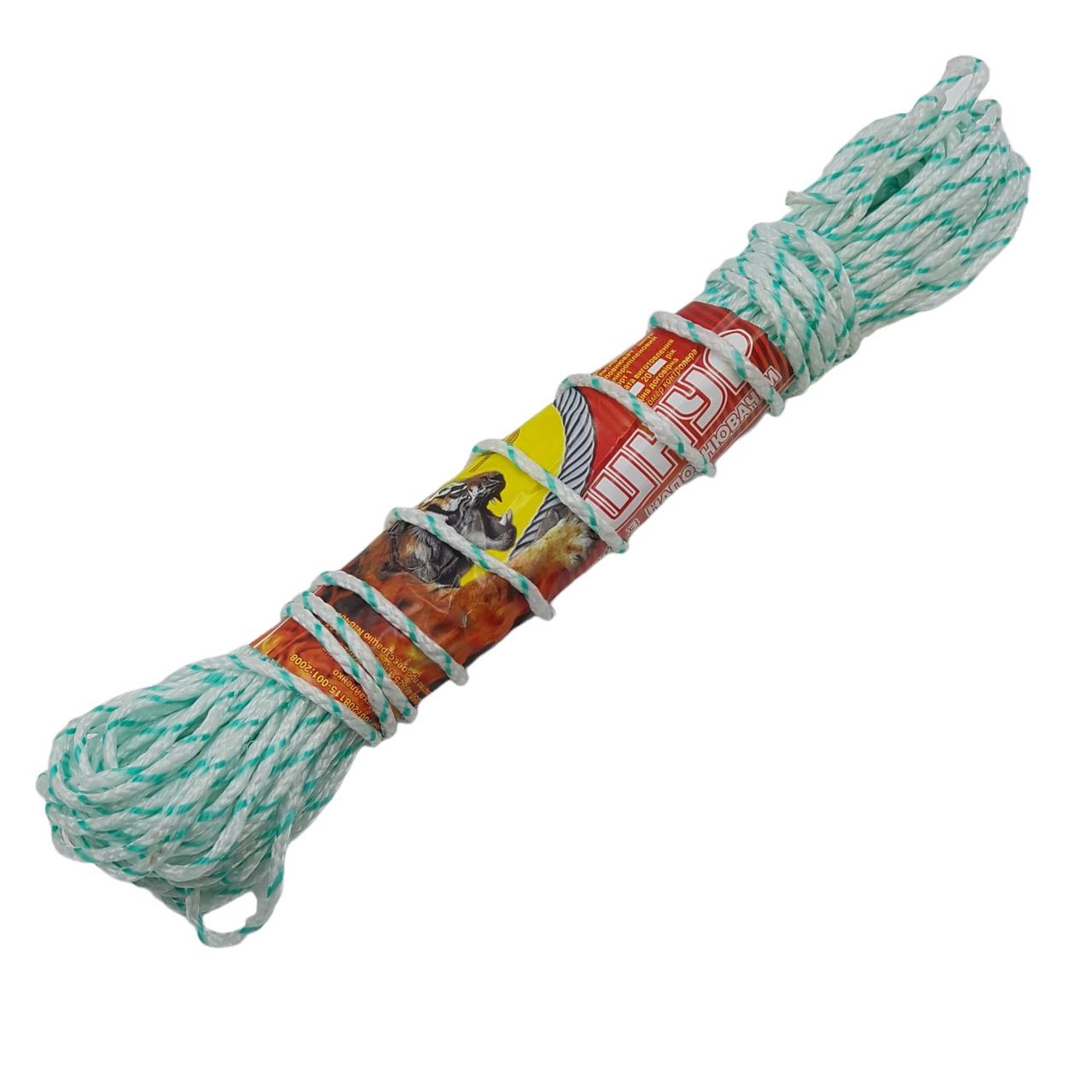 Шнур Дилонг поліпропіленовий плетений з жорстким наповненням 20м х 3мм