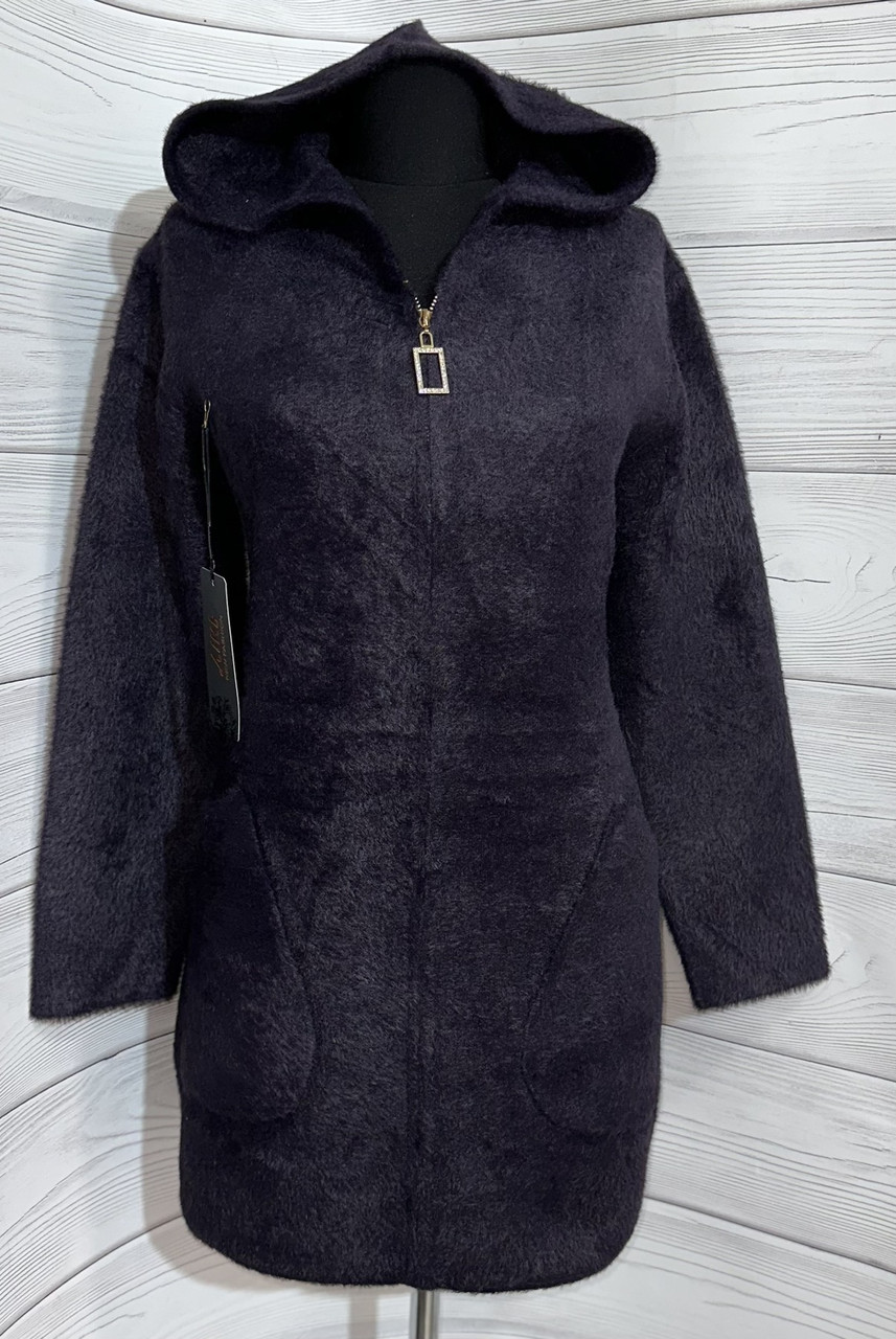 Женская Кофта Альпака, Курточка с Длинным Рукавом и Капюшоном, Размеры ...