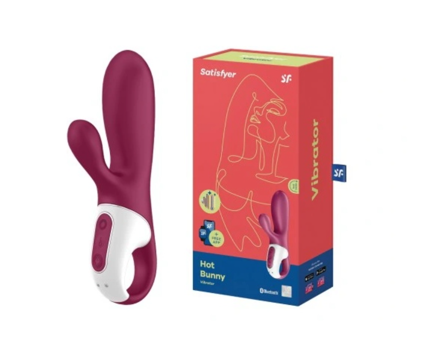 Вагінальний вібратор стимулятор клітора для точки G Satisfyer Hot Bunny фіолетовий