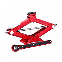 Автомобільний домкрат 1,5 т. 104-385 мм механічний ромбовий з резиновою подушкою з трещіткою CarLife (SJ226)