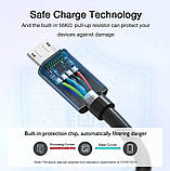Кабель Choetech (AB003) USB-A to Micro USB 1.2m PVC Cabl, фото 3