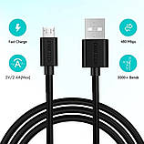 Кабель Choetech (AB003) USB-A to Micro USB 1.2m PVC Cabl, фото 4