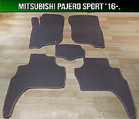 ЕВА коврики Mitsubishi Pajero Sport 3 '16-. EVA ковры Митсубиси Паджеро Спорт Мицубиси