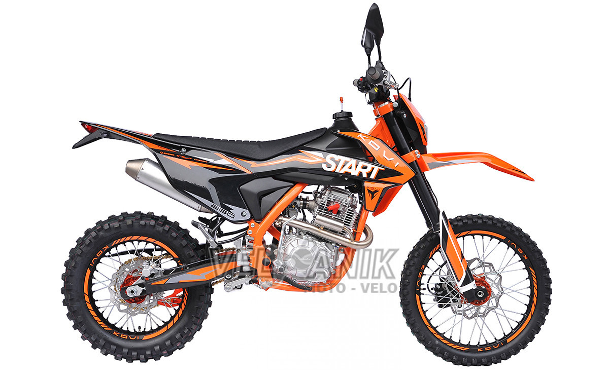 Мотоцикл KOVI 250-ST START 21"/18" Black/Orange