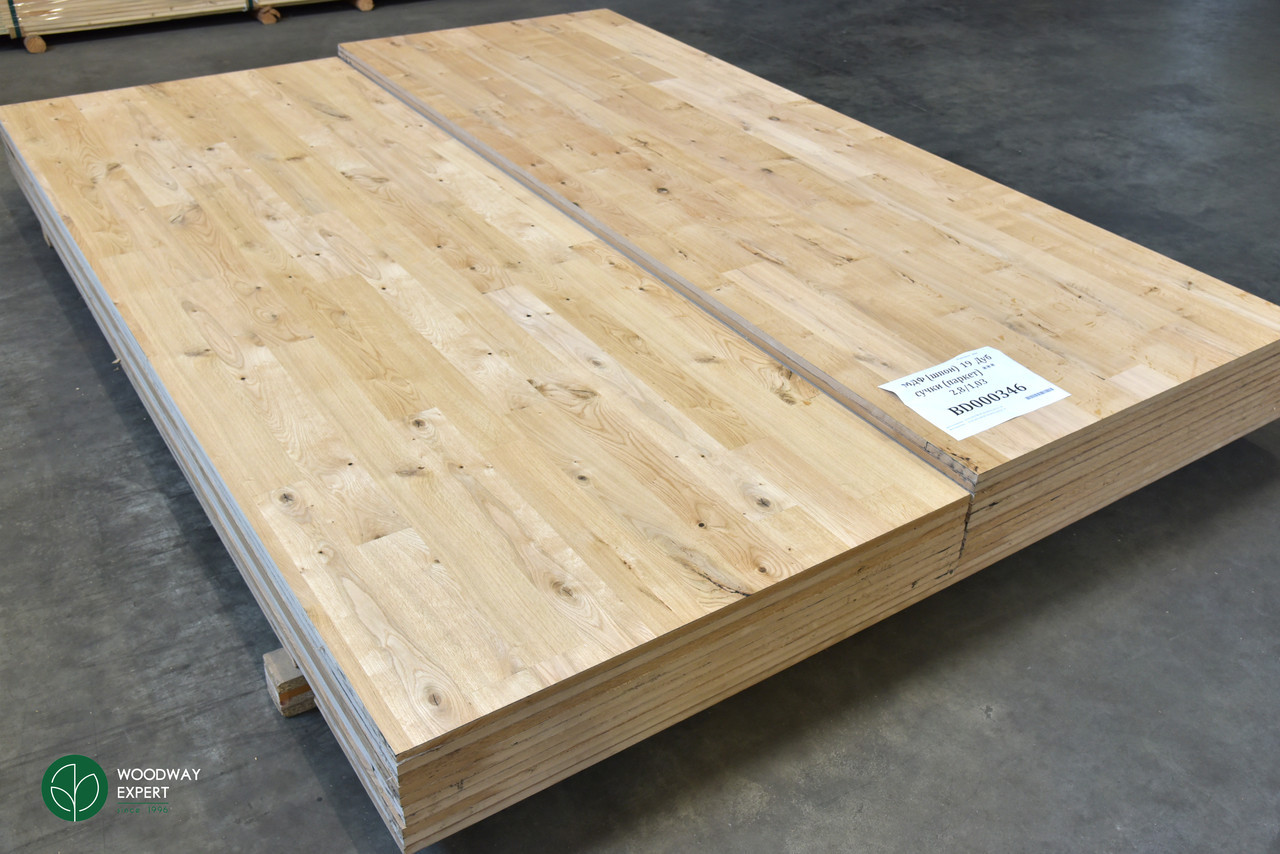 Плита МДФ, шпонована дубом у сучках (під паркет), 19 мм 1,033x2,8 м = 2.9 м² ( 1 лист ), фото 1