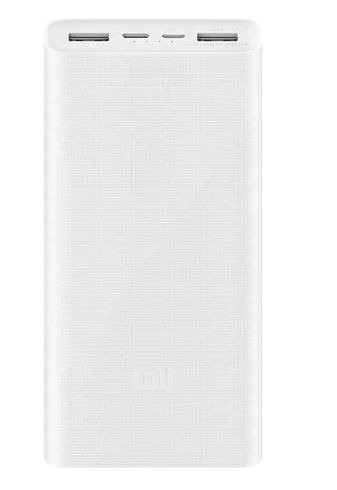 Портативний ЗП Xiaomi 20000mAh Mi 3 18W White (PLM18ZM)