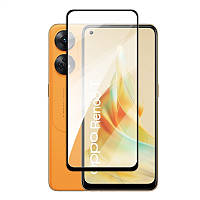 Захисне скло LUX для Oppo Reno8 T (CPH2481) чорний Full Сover Full Glue 0,3 мм