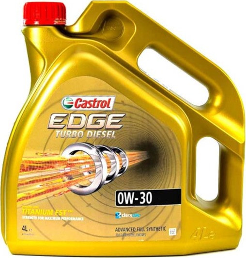 Castrol EDGE Turbo Diesel Titanium FST 0W-30 4 л, (R1EDGTD034X4T) моторна олива, фото 1