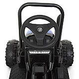 Дитячий електромобіль Трактор із причепом на радіокеруванні Bambi M 4419 синій, фото 3