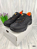 Черные мужские термо кроссовки Merrell, утепленные мужские кроссовки для зимы, непромокаемые кроссовки мужские
