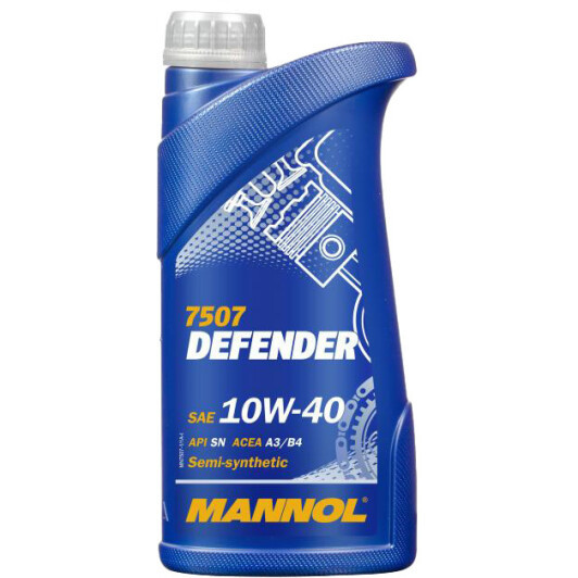 Mannol Defender 10W-40 1 л, (MN7507-1) моторна олива, фото 1