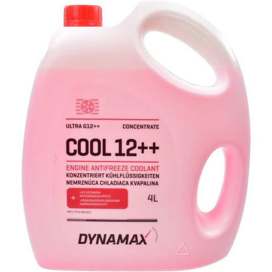 Dynamax Cool Ultra G12++ червоний, 4 л (500160) концентрат антифризу, фото 1