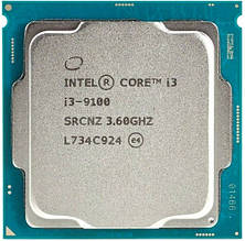 Процесор Intel Core i3-9100 3.60-4.20GHz s1151 UHD Graphics 630 б/в