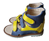 Ортопедические сандалии с супинатором Foot Care FC-113 размер 21 желто-голубые TN, код: 7811391