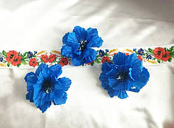 Волошка голова синя 6,5 см