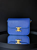 Celine Triomphe Shoulder Bag Blue