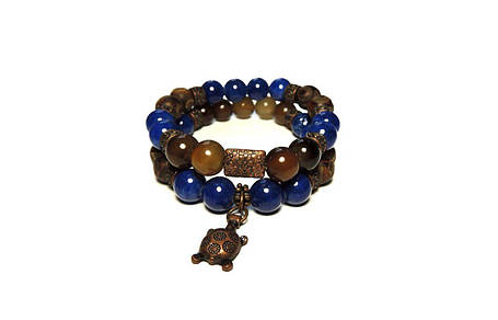 Жіночий браслет набір N4 Агат і Лазурит (955004), фото 1