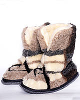 Чуні високі, капці з овечої вовни Квадро-6 100TM 35-45р