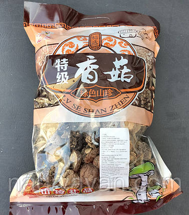 Гриб Шиітаке цілий калібр 3*5 сушений 400g, фото 1