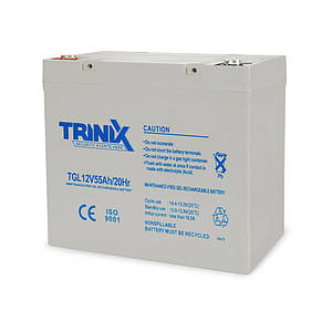 Акумулятор гелевий 12 В 55 А/год TRINIX TGL12V55Ah/20Hr GEL