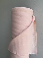 Нежно-персиковая костюмная льняная ткань, цвет 754