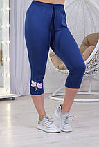 Жіночі бриджі коттон + віскоза батали, фото 3