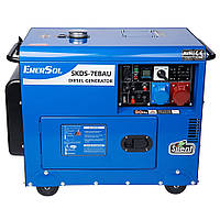 Дизельный генератор Kit Energy EnerSol SKDS-7EBAU 230B 50Гц 6,5кВт 1-3 фазы с электростартером