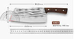 Кухонний ніж сокира ніж подвійного призначення ніж для нарізки домашнего господарства А22, фото 2