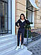 Костюм жіночий велюровий з укороченою кофтою з капюшоном, фото 9