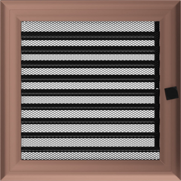 Решітка Oskar мідна з жалюзями 22x22