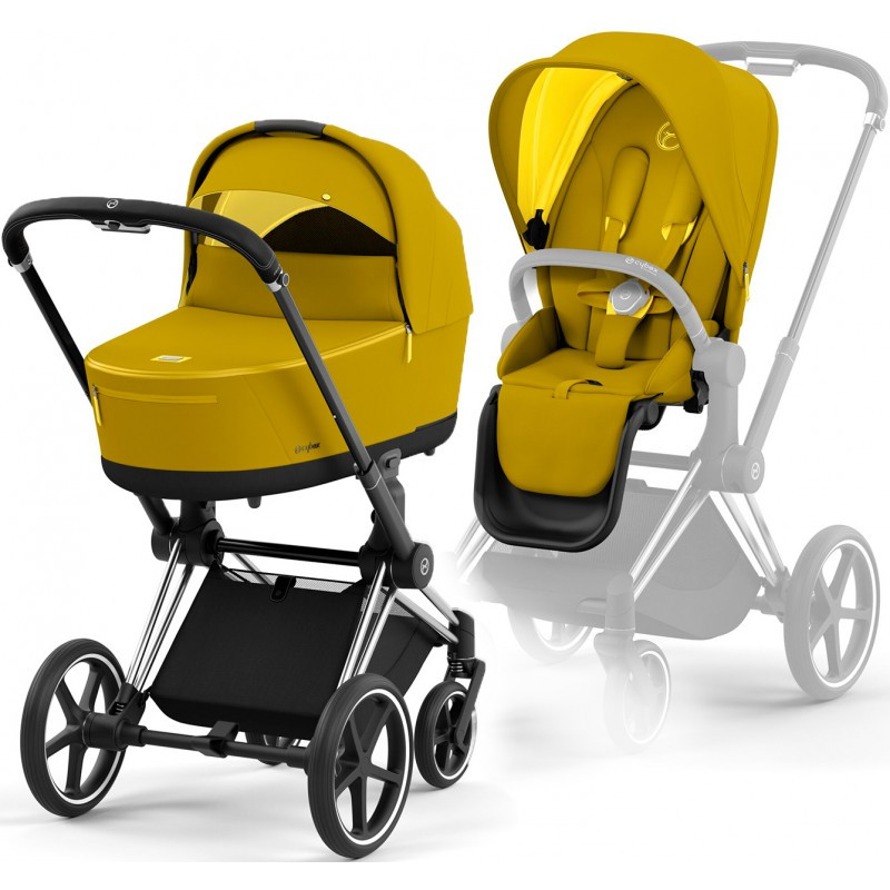 Cybex Priam 4.0 коляска 2 в 1 Mustard Yellow