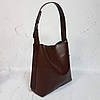 Сумка-шопер "Барбара" натуральна шкіра, кон'ячна матова, фото 3