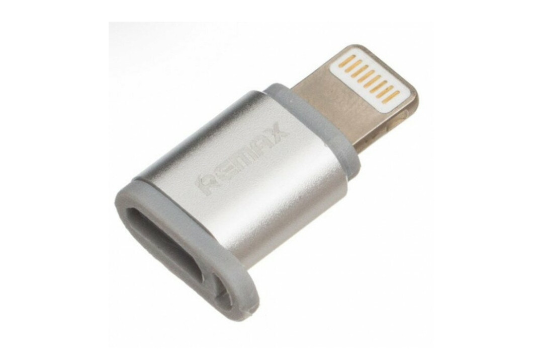 Перехідник REMAX RA-USB2 з Lightning на Micro для смартфонів та інших пристроїв / Сірий, фото 1