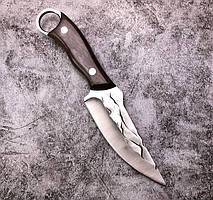 Ніж мисливський похідний з дерев'яною рукояттю у чохлі Q11