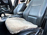Накидка на сидіння автомобіля з овечої шкури Кавовий, фото 2