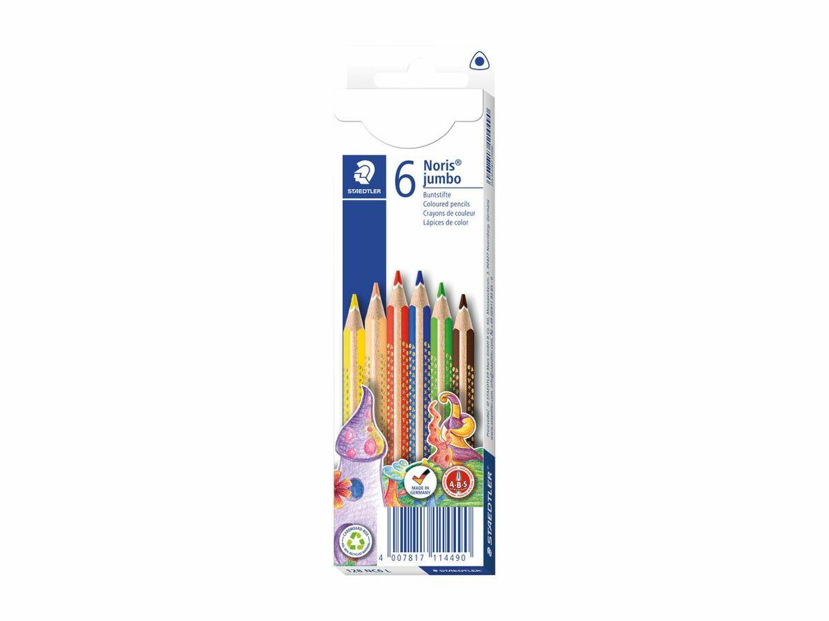 Кольорові олівці товсті STAEDTLER Jumbo 6 шт ABS