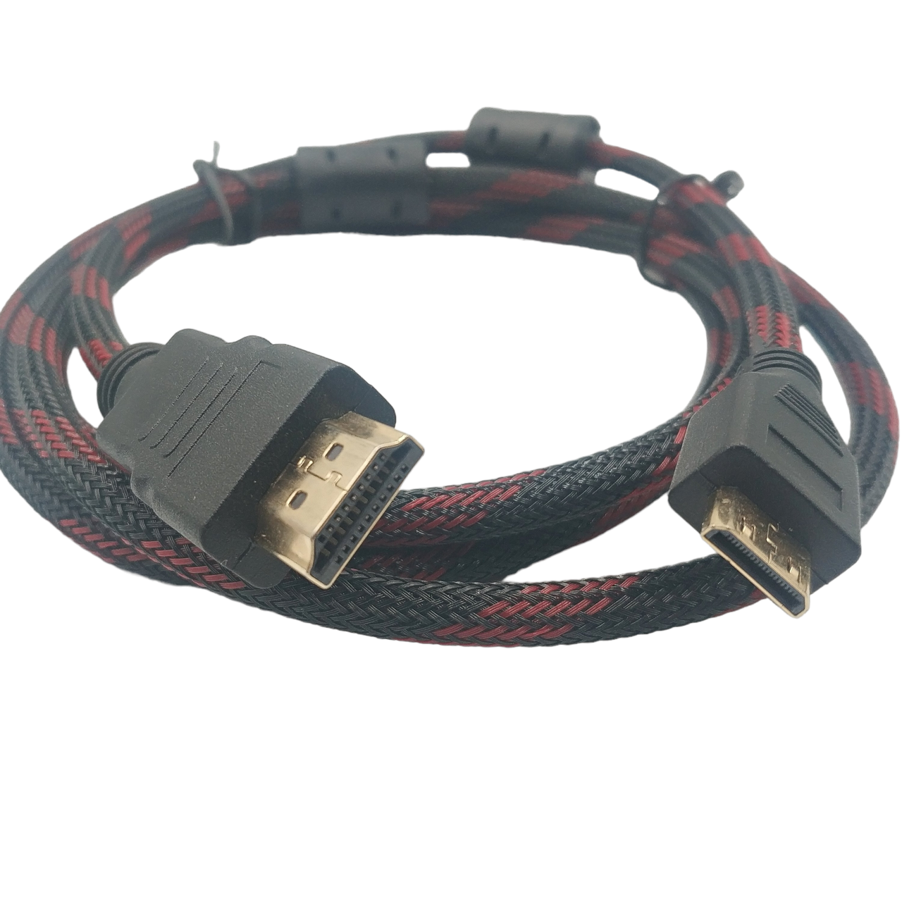 Кабель HDMI - Mini HDMI / V1.4 / 1.5 метра / Нейлоновий / Чорний