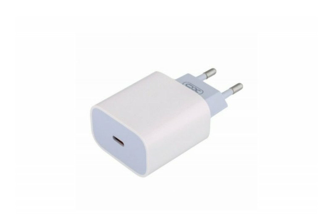 Блок живлення XO-L77 / Швидка зарядка Quick Charge 3.0 / 2.0 / Type-C PD20W / Білий