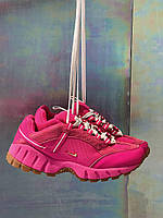 Рожеві кроссівки жіночі Jaquemus x Nike Humara Pink. Яскраві жіночі кросси Найк., фото 5