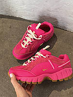 Рожеві кроссівки жіночі Jaquemus x Nike Humara Pink. Яскраві жіночі кросси Найк., фото 8