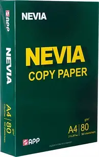 Папір офісний NEVIA Paper, A4, 80 г/м2, клас - "B+", 500 аркушів